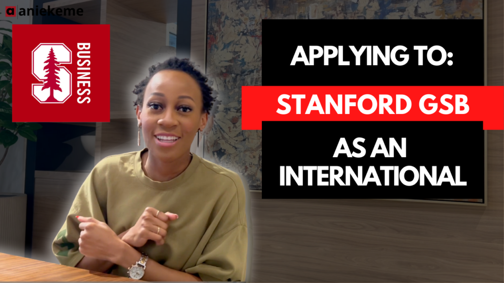 Applying to Stanford GSB as an international 